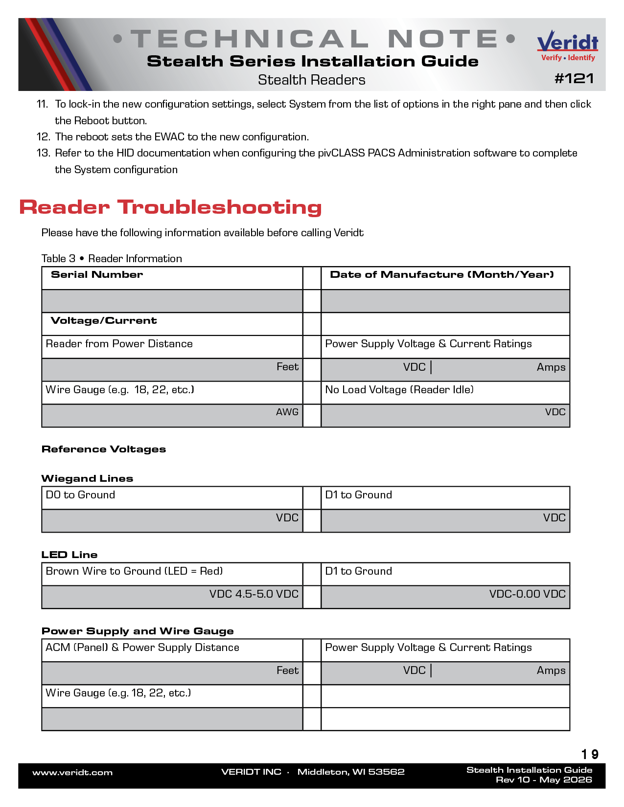 #121 Stealth Series Installation Guide